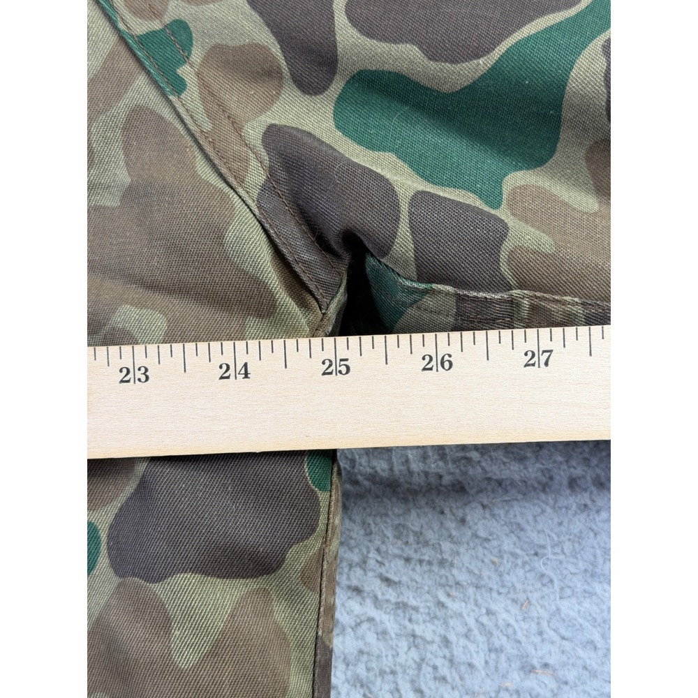 VTG Woolrich Frogskin Camo Hunting Jacket Thinsulate Hooded Made In USA Mens L - Picture 9 of 16